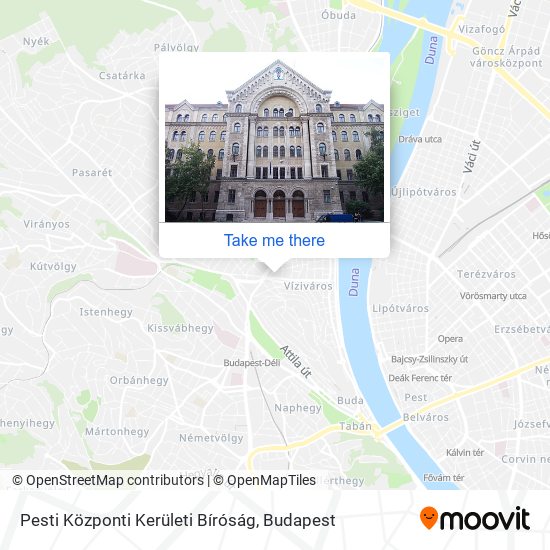 Pesti Központi Kerületi Bíróság map