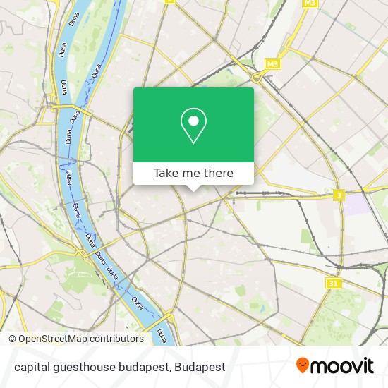 capital guesthouse budapest map