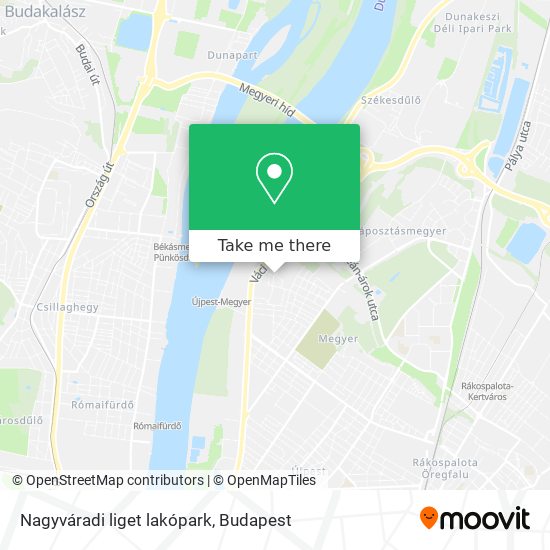 Nagyváradi liget lakópark map