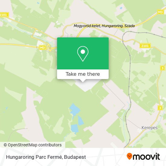 Hungaroring Parc Fermé map