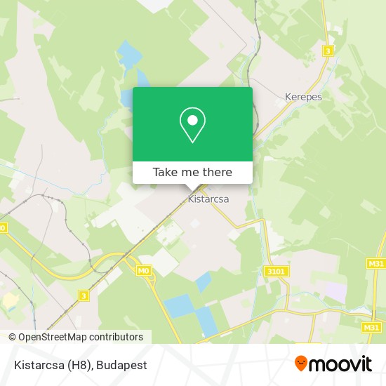 Kistarcsa (H8) map