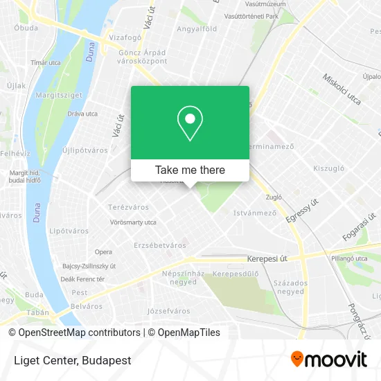 Liget Center map