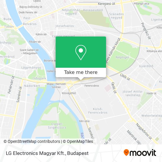 LG Electronics Magyar Kft. map