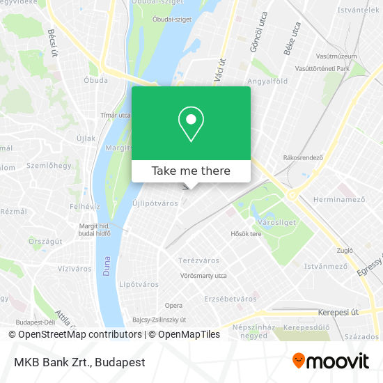 MKB Bank Zrt. map