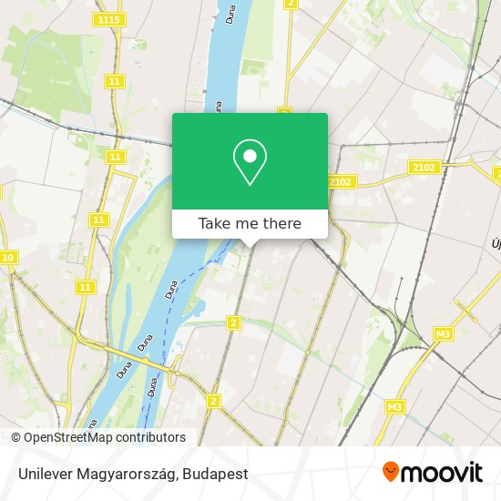 Unilever Magyarország map