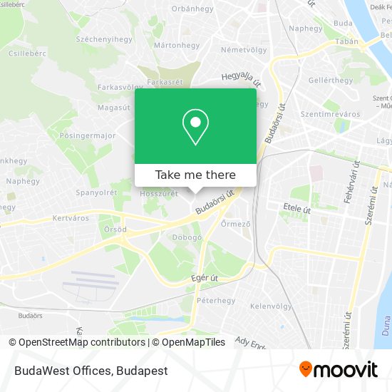 BudaWest Offices map