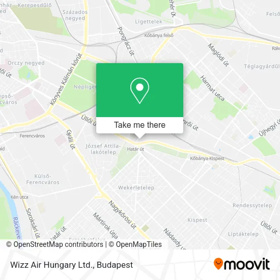 Wizz Air Hungary Ltd. map
