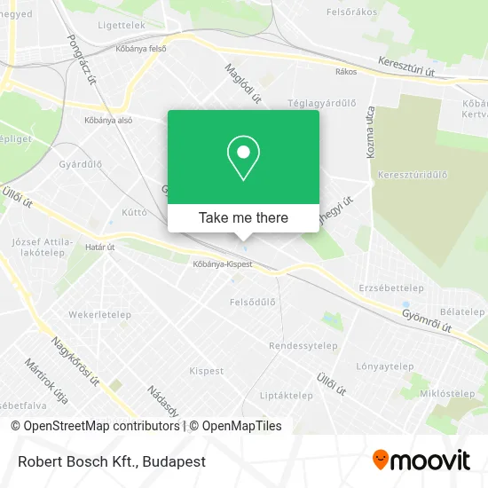 Robert Bosch Kft. map