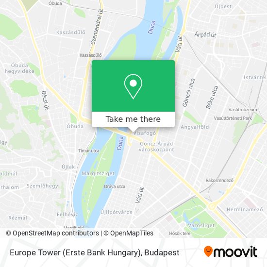 Europe Tower (Erste Bank Hungary) map
