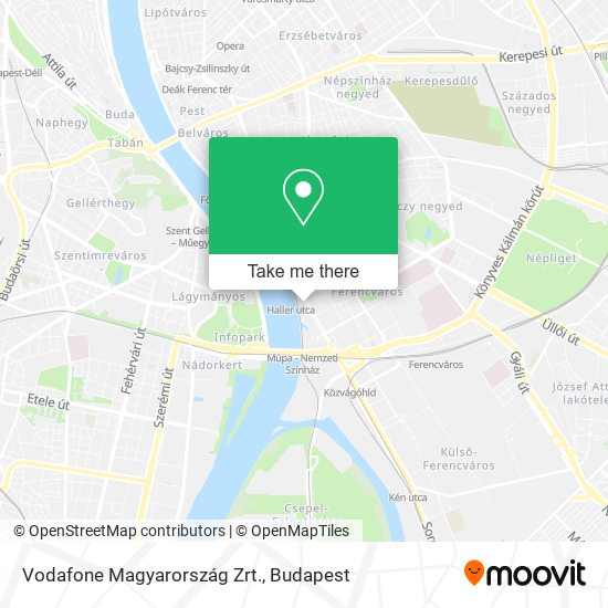 Vodafone Magyarország Zrt. map