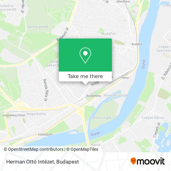 Herman Ottó Intézet map