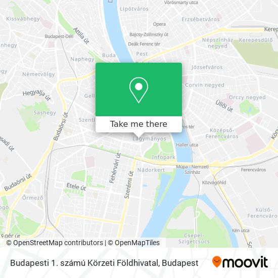 Budapesti 1. számú Körzeti Földhivatal map