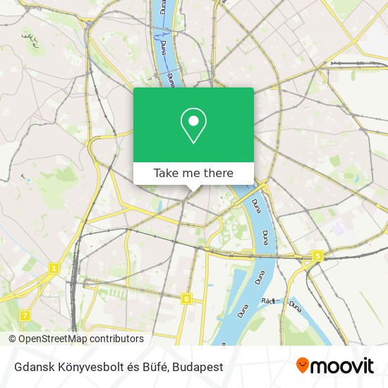 Gdansk Könyvesbolt és Büfé map