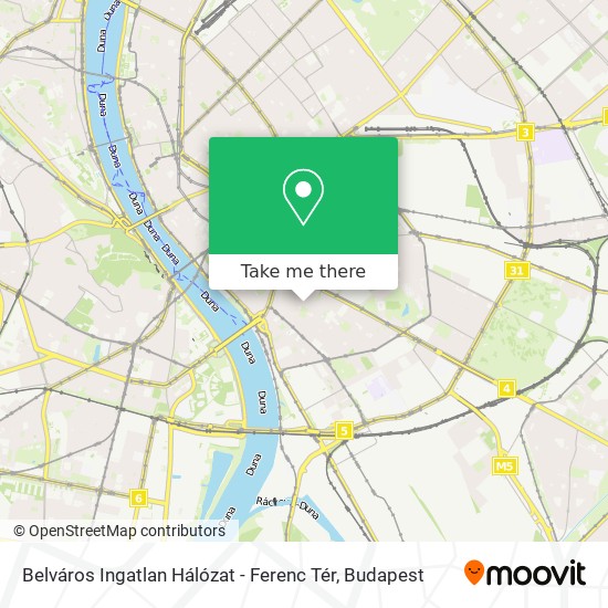 Belváros Ingatlan Hálózat - Ferenc Tér map