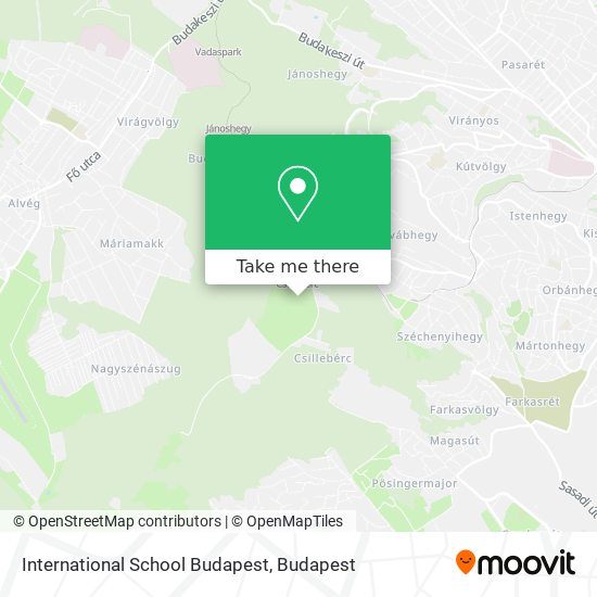 International School Budapest map