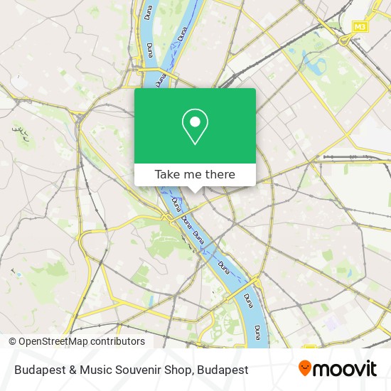 Budapest & Music Souvenir Shop map