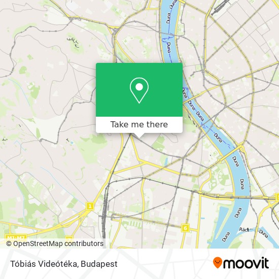 Tóbiás Videótéka map