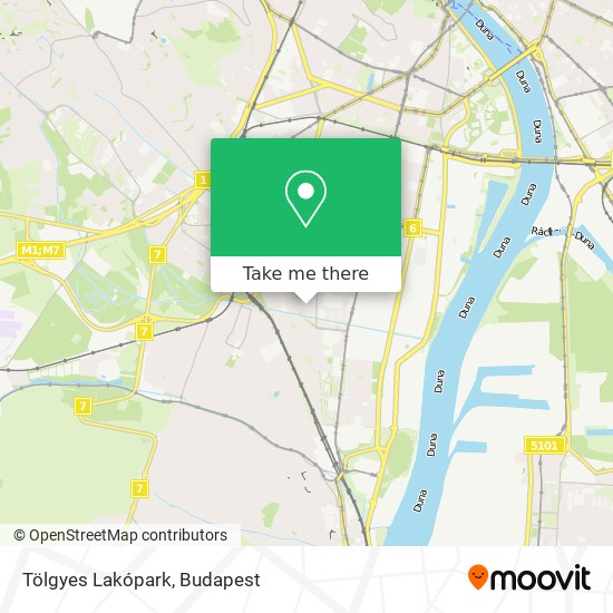 Tölgyes Lakópark map