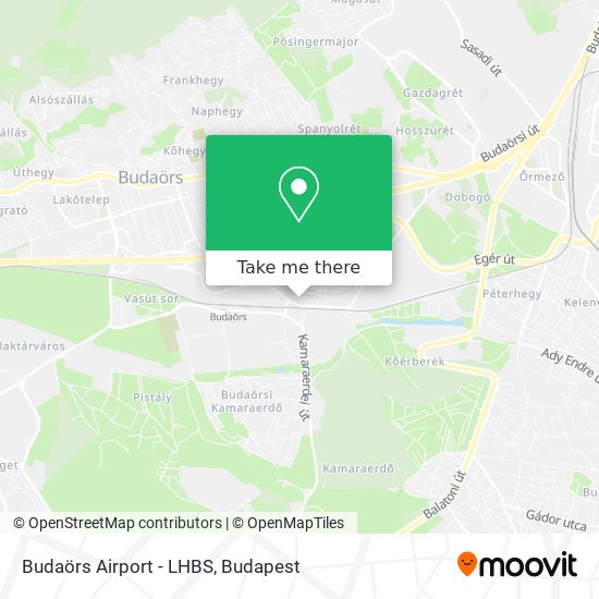 Budaörs Airport - LHBS map