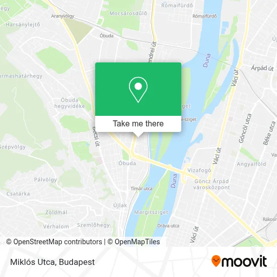 Miklós Utca map