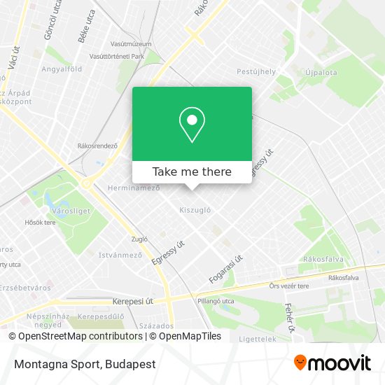 Montagna Sport map