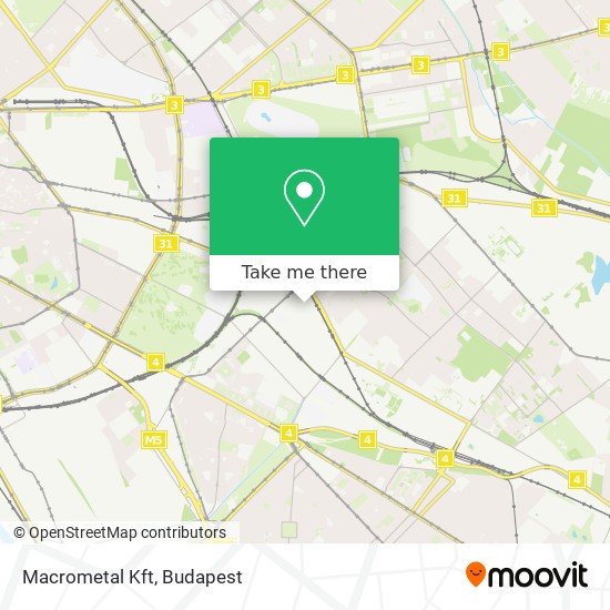 Macrometal Kft map