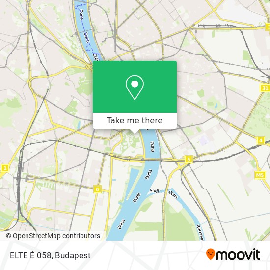 ELTE É 058 map
