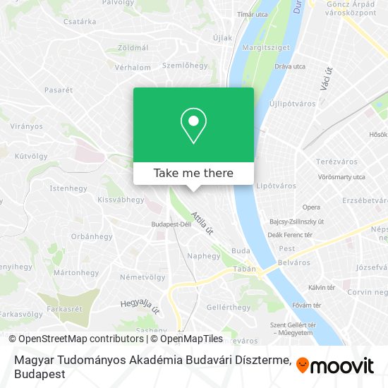 Magyar Tudományos Akadémia Budavári Díszterme map