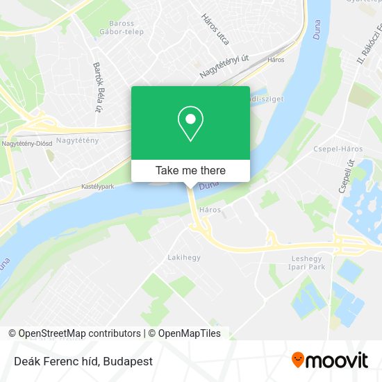 Deák Ferenc híd map