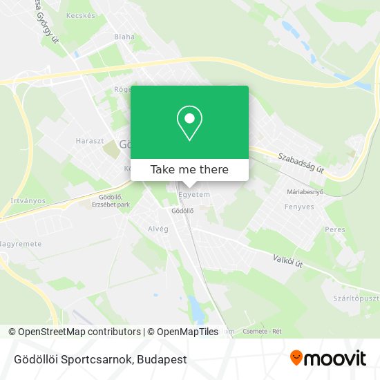 Gödöllöi Sportcsarnok map