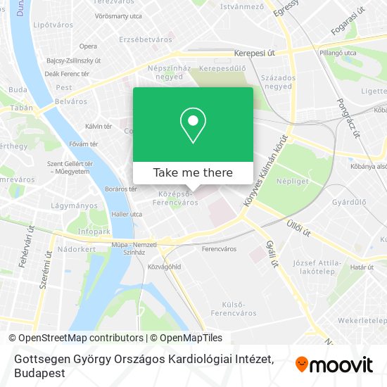 Gottsegen György Országos Kardiológiai Intézet map