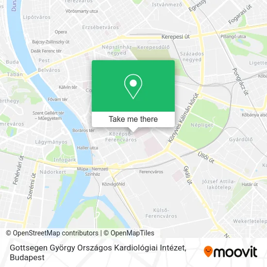 Gottsegen György Országos Kardiológiai Intézet map