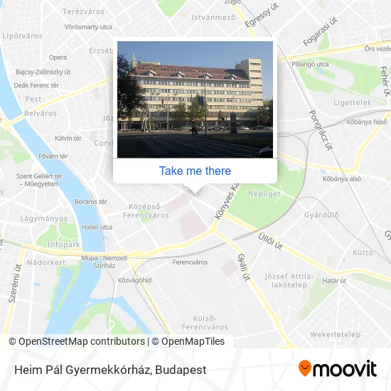 Heim Pál Gyermekkórház map
