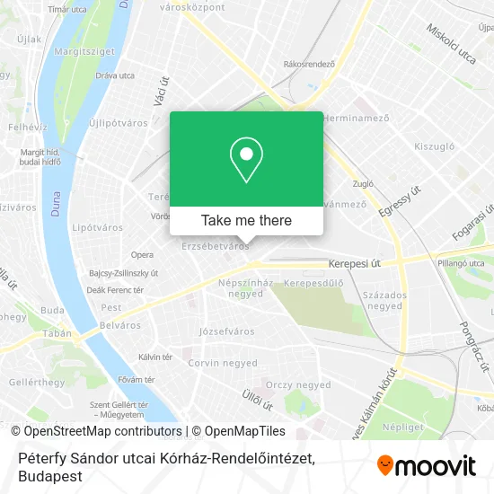 Péterfy Sándor utcai Kórház-Rendelőintézet map