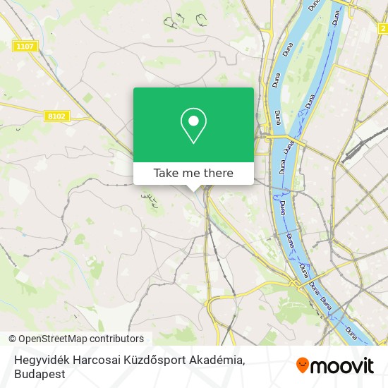 Hegyvidék Harcosai Küzdősport Akadémia map