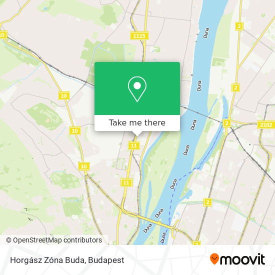 Horgász Zóna Buda map
