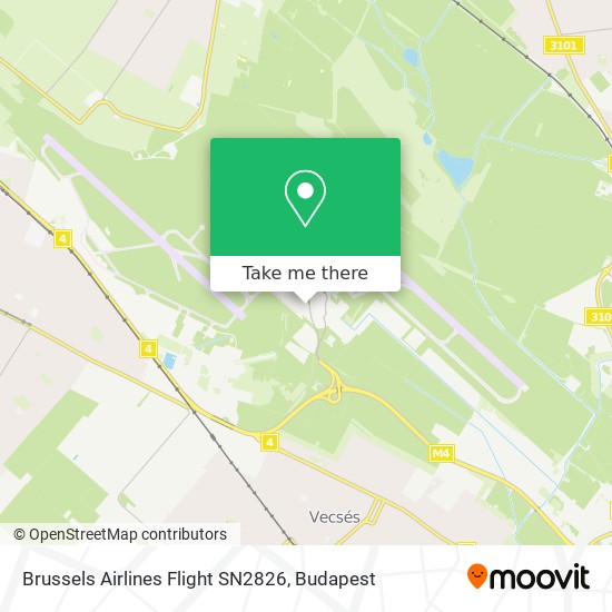 Brussels Airlines Flight SN2826 map