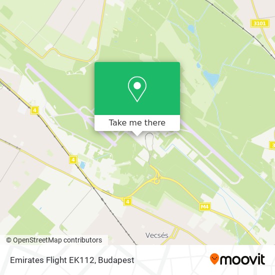 Emirates Flight EK112 map