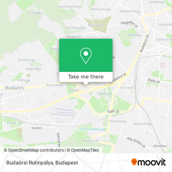 Budaörsi Rutinpálya map