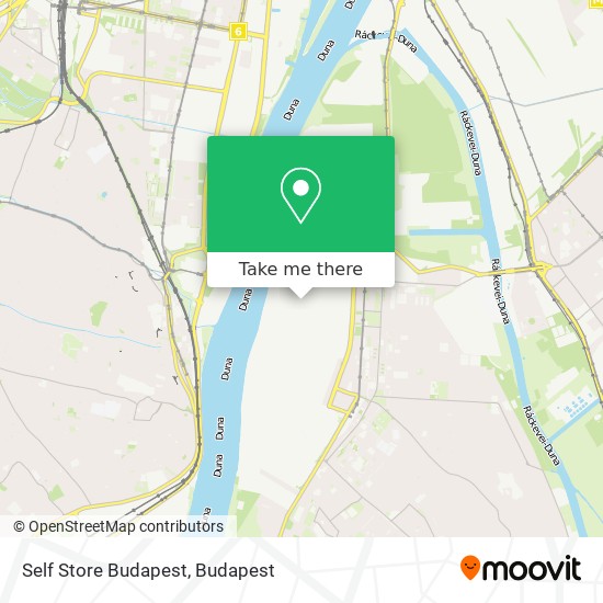 Self Store Budapest map