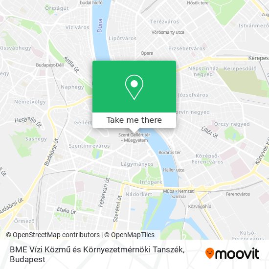 BME Vízi Közmű és Környezetmérnöki Tanszék map