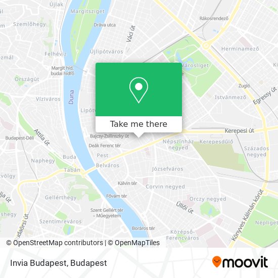 Invia Budapest map