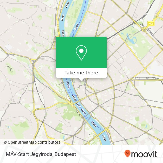 MÁV-Start Jegyiroda map