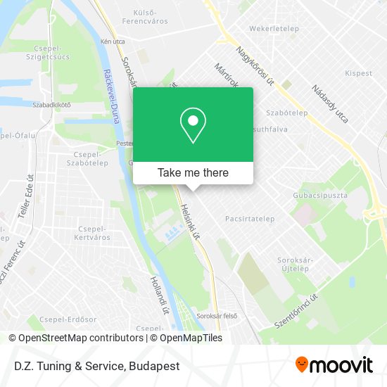 D.Z. Tuning & Service map