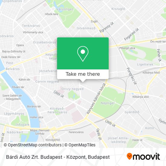 Bárdi Autó Zrt. Budapest - Központ map