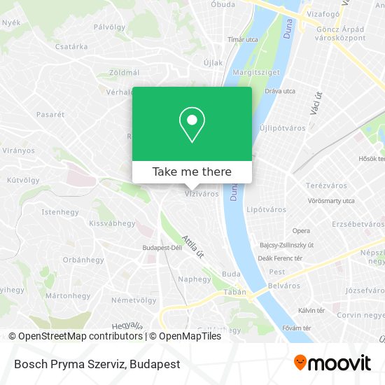 Bosch Pryma Szerviz map