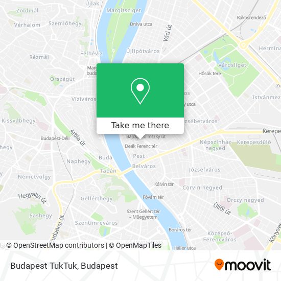 Budapest TukTuk map