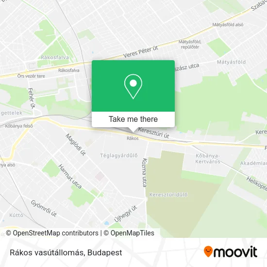 Rákos vasútállomás map