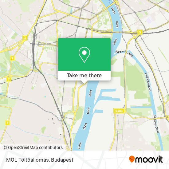 MOL Töltőállomás map