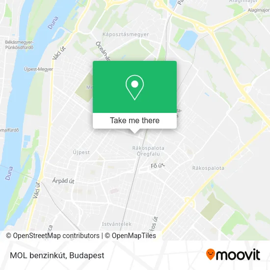 MOL benzinkút map